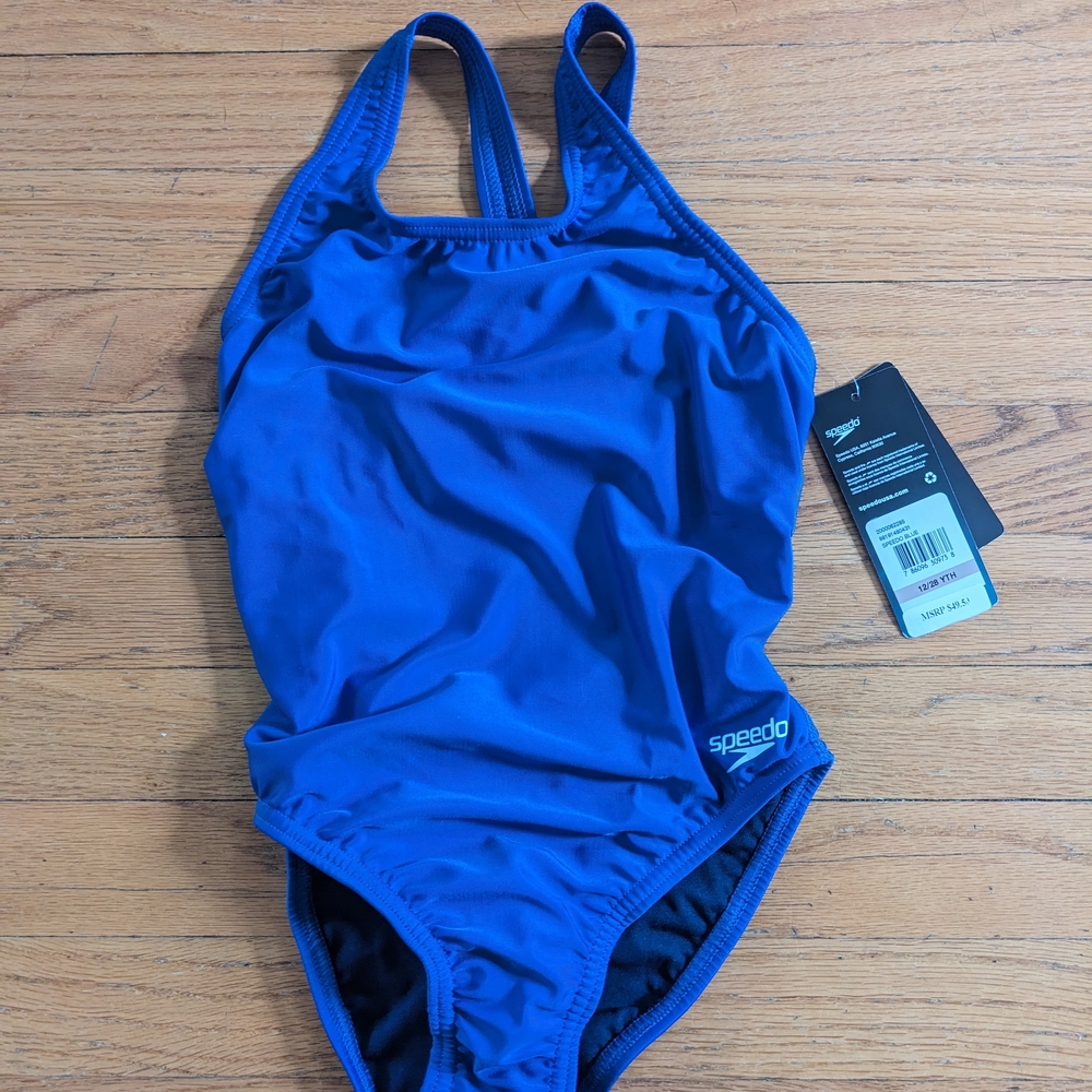 Speedo Blue One-Piece Swimsuit